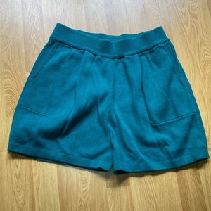 Turquoise Green Pull On Shorts